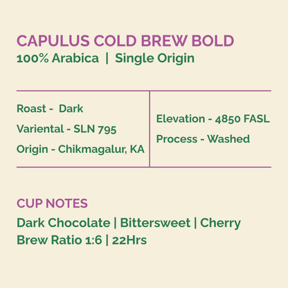CAPULUS COLD BREW BOLD